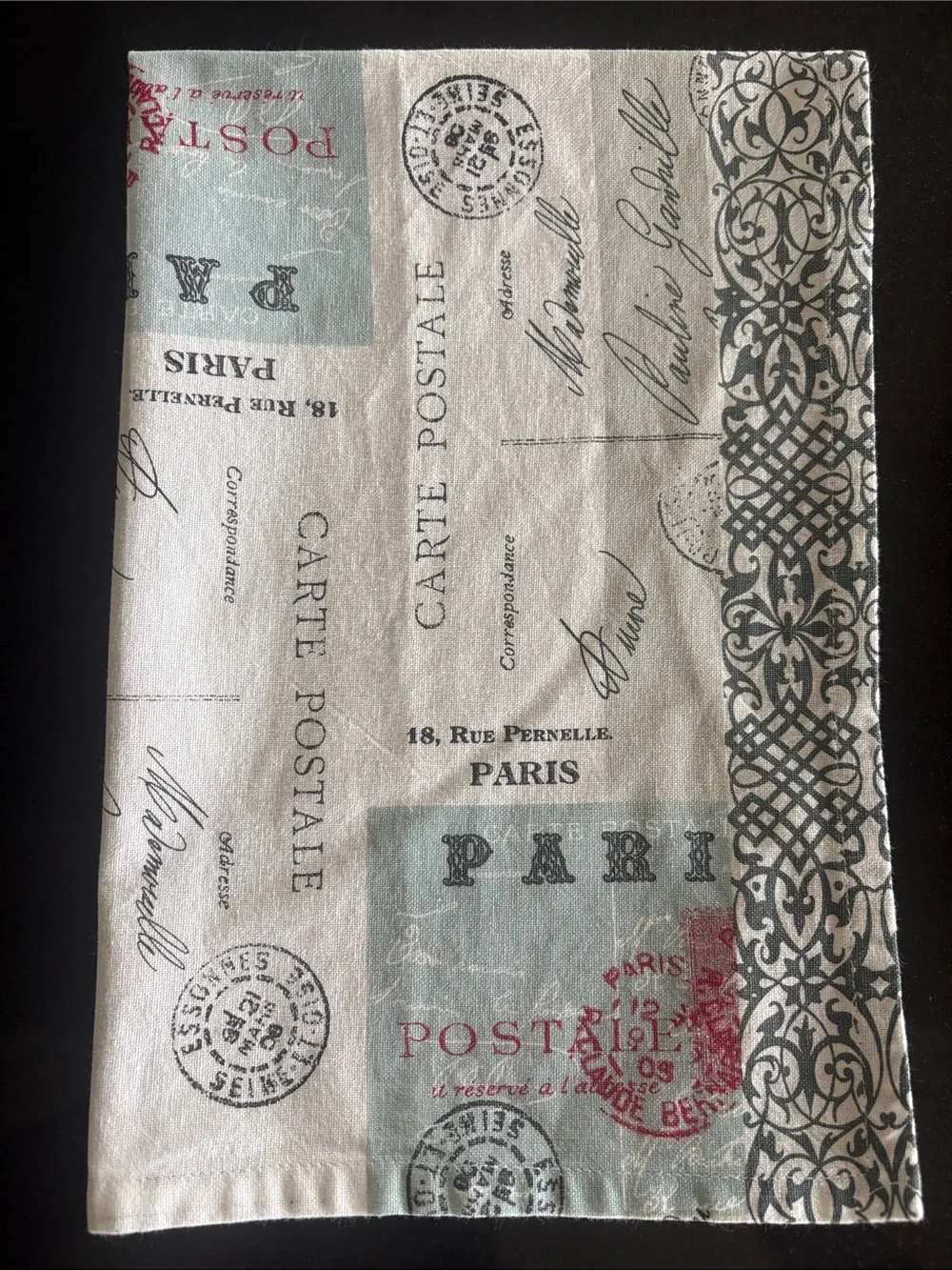Kitchen Dish Towels - New Orleans Paris Wine - 4pc Bundle - Retro Souvenir